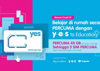 Semua murid sekolah boleh dapatkan 40GB data percuma dari Yes 4G