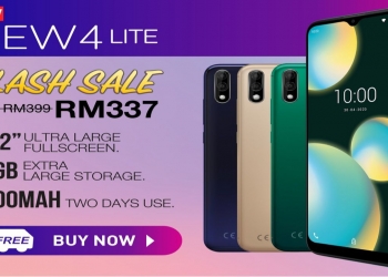 Dapatkan Wiko View4 Lite 64GB pada harga RM 337 di jualan kilat Lazada