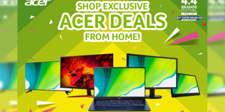 Monitor dan laptop Acer lebih murah di Shopee 4.4