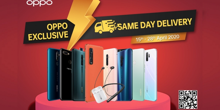 Perlukan telefon pintar cepat? Oppo boleh hantar hari yang sama