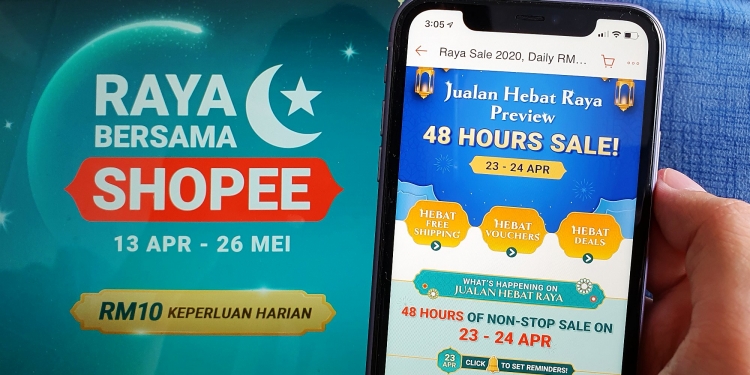 Buat persiapan nak puasa dan raya bersama Shopee