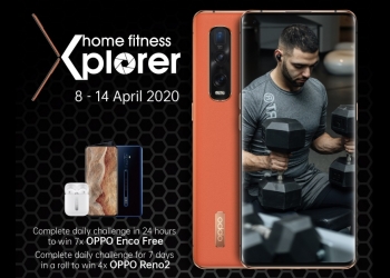 Duduk di rumah, bersenam dan menang telefon dalam cabaran Oppo Home FitnessXplorer