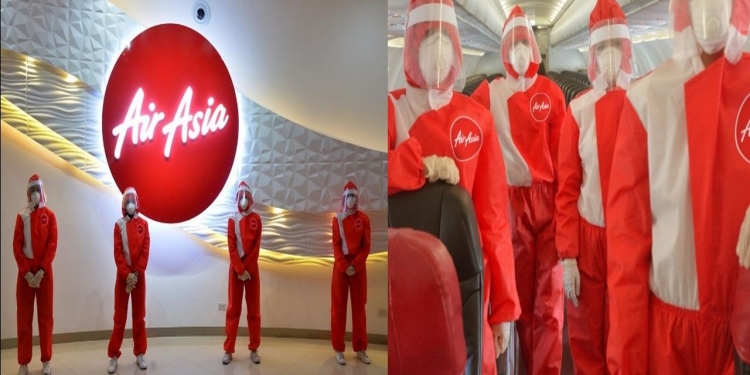 AirAsia menguji sut PPE sebagai seragam anak kapal sepanjang pandemik COVID-19