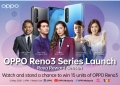15 unit Oppo Reno3 akan diberikan percuma semasa pelancarannya