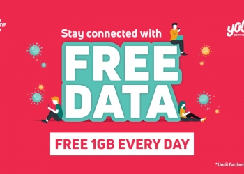 Yoodo Yoo-turn, kembali bagi 1GB percuma setiap hari