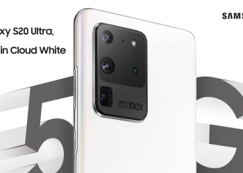 Samsung perkenal Galaxy S20 Ultra dengan warna baharu, Putih Awan