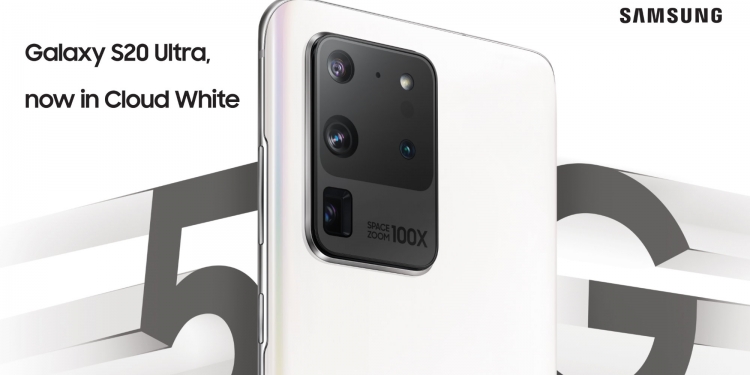Samsung perkenal Galaxy S20 Ultra dengan warna baharu, Putih Awan