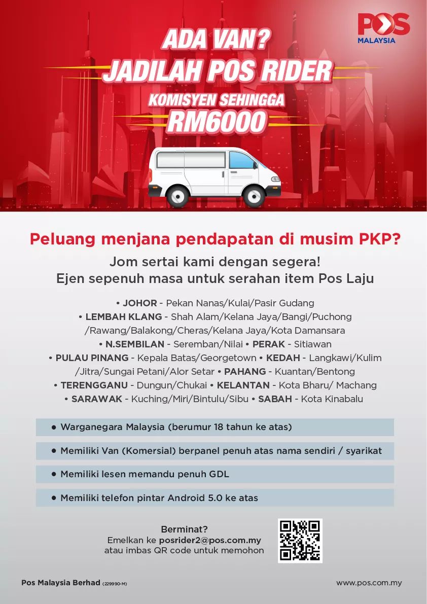 Terima 600,000 parcel setiap hari, Pos Malaysia harap pelanggan 