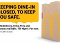 McDonald’s kekal tutup ruang makan sepanjang pelaksanaan PKPB