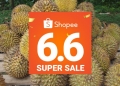 Dapatkan durian serendah 66 sen sempena Shopee 6.6 Super Sale