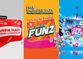 Perbandingan pelan Internet tanpa had Hotlink vs. U Mobile vs. Yes 4G