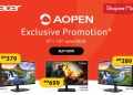 Acer AOpen Shocking Sale menawarkan monitor pada harga mampu milik dari RM 249