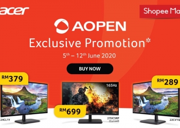 Acer AOpen Shocking Sale menawarkan monitor pada harga mampu milik dari RM 249