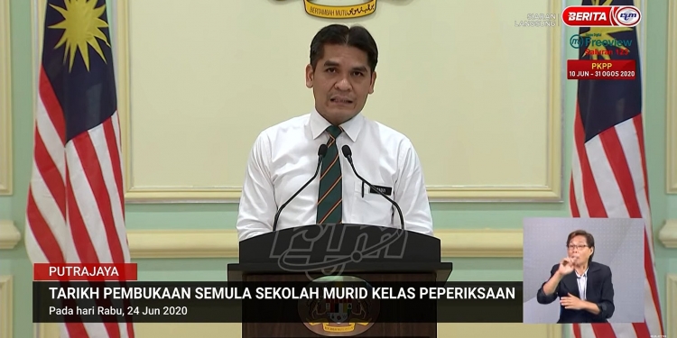 PKPP: Sekolah akan dibuka pada 24 Jun untuk pelajar SPM, STPM, SVM dan STAM