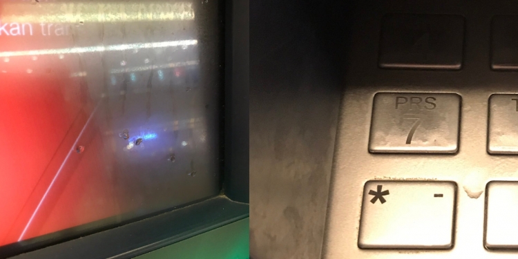 Obses sanitasi kuman, mesin ATM jadi mangsa sehingga rosak