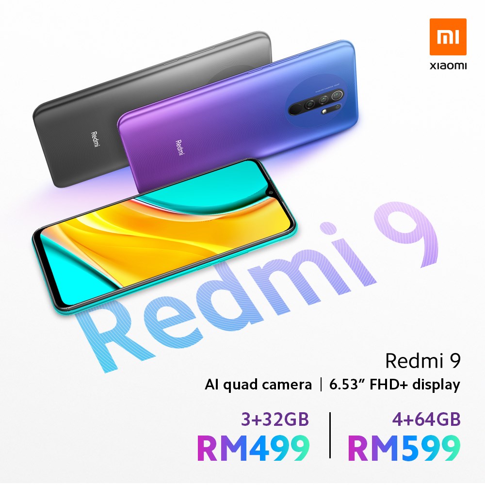 Redmi 9 ada skrin HD Penuh pada harga di bawah RM500 - SoyaCincau.com