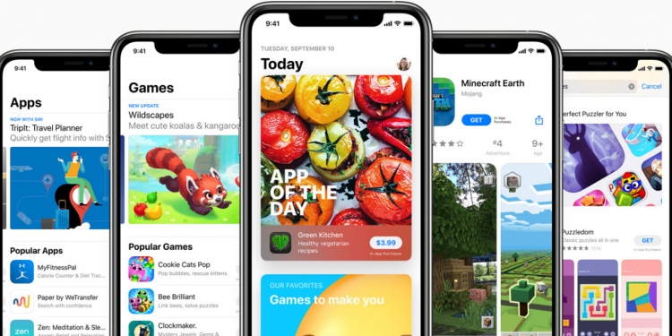 Apple AppStore jana bil dan jualan aplikasi sebanyak USD 519 bilion sepanjang tahun 2019
