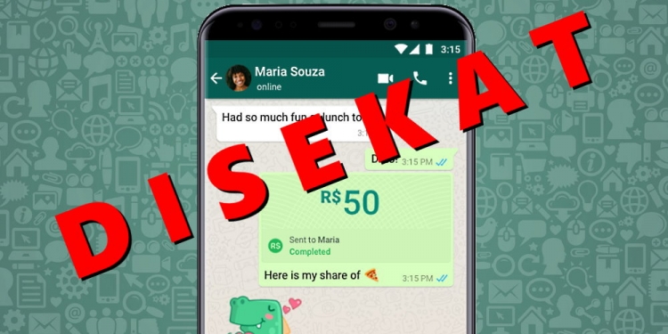 WhatsApp Pay yang baru dilancarkan, telah disekat penggunaannya oleh BCB