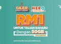 U Mobile ada promosi talian tambahan dengan 50GB data hanya RM1 sebulan