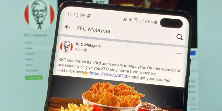 PKM: Jangan terpedaya dengan baucar KFC percuma di Facebook