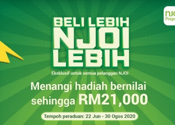 Pilih NJOI ikut suka hati sebanyak mungkin untuk bawa pulang TV 50 inci