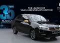 Proton Saga Edisi Ulangtahun ke-35 dilancar terhad 1,100 unit sahaja