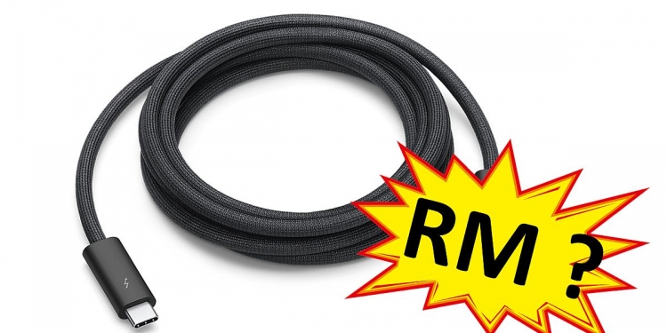 Cuba anda teka harga kabel baru Thunderbolt 3 Apple dengan kemasan sirat