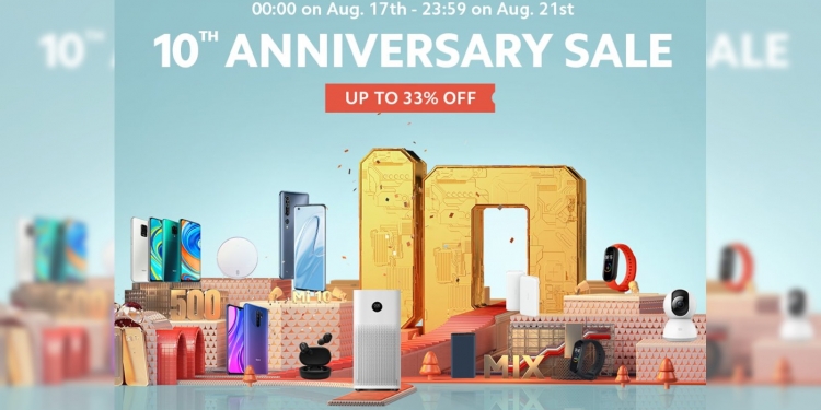 PROMO: Potongan sehingga 33% untuk pelbagai produk Xiaomi sempena Ulangtahun ke-10