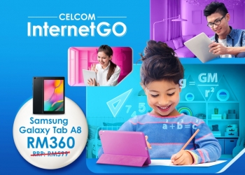 Langgan Celcom Internet Go untuk sidang video tanpa had dan beli tablet 4G hanya RM360