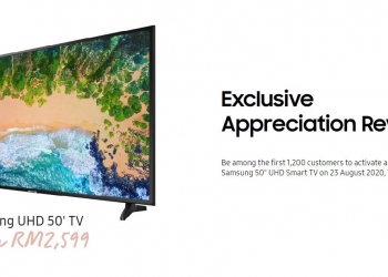 Dapatkan TV 4K 50” percuma dengan pembelian Galaxy Note 20