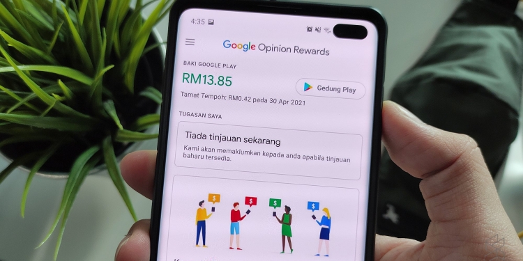 Google Opinion Rewards beri ganjaran dengan menjawab soalan mudah