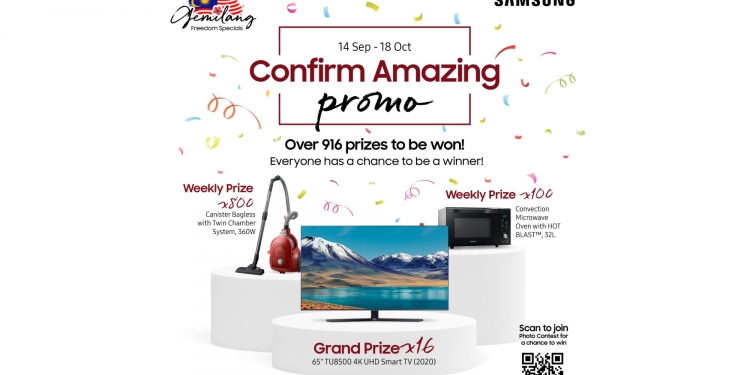 Sertai pertandingan Samsung Confirm Amazing, ada 916 hadiah berjumlah RM 472,000