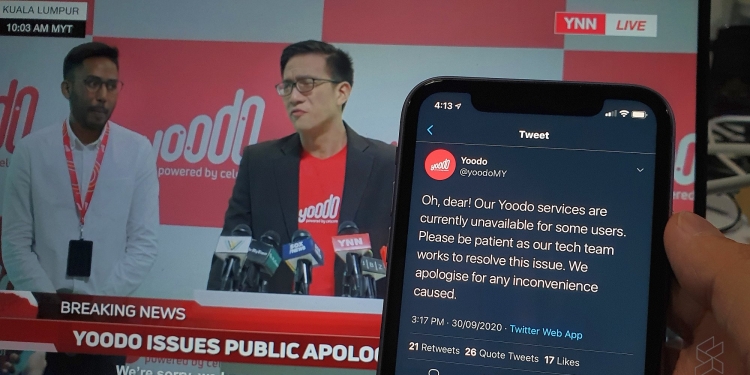 Talian Yoodo lenyap lagi, pengguna diminta ‘restart’ telefon