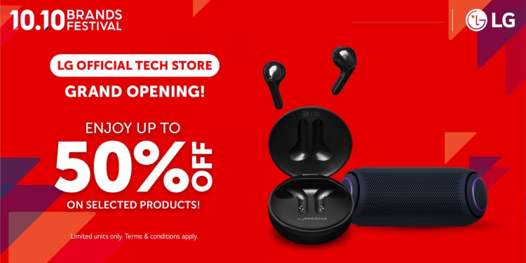 Dapatkan produk audio LG seperti fon kepala anti bakteria pada separuh harga