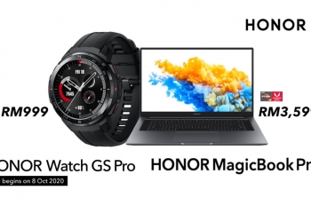 Honor lancar jam Watch GS Pro dan laptop MagicBook Pro berprestasi tinggi di Malaysia