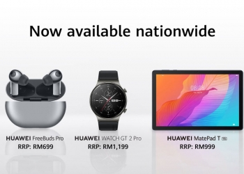 Fon kepala TWS, jam pintar dan tablet baru Huawei kini boleh dibeli di Malaysia