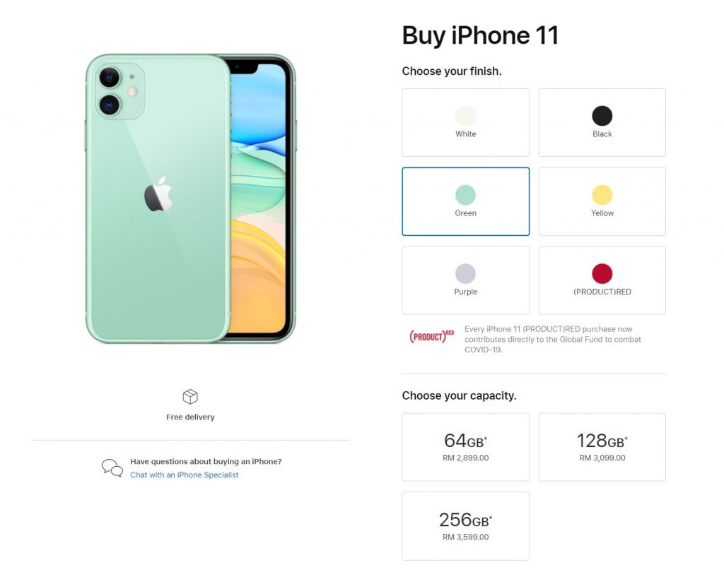 harga telefon iphone 11