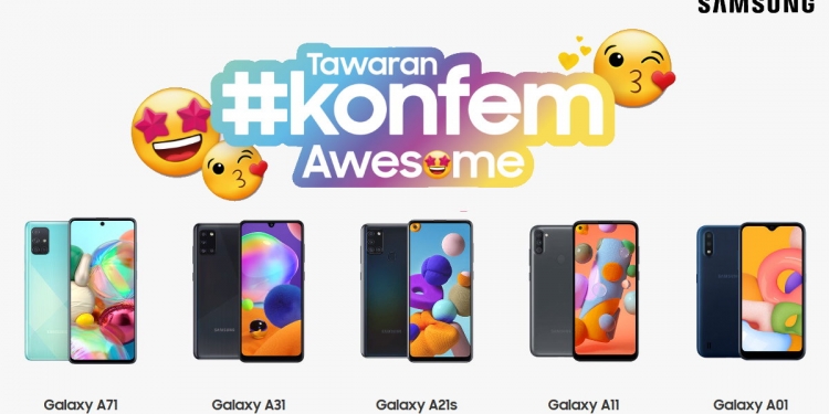 Harga diskaun di promosi Samsung Galaxy A #KonfemAwesome kekal menjadi harga rasmi