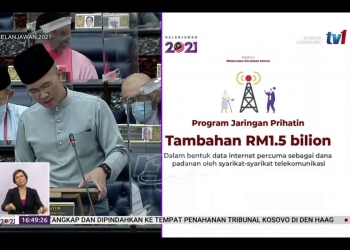 Belanjawan 2021: RM1.5 billion untuk bekalkan data telco percuma