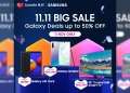 Dapatkan telefon Samsung serendah RM199 di Jualan Kilat Gila Samsung 11.11 Lazada