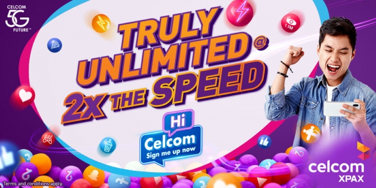 Prabayar Xpax Unlimited kini ada dua kali kelajuan dengan membeli add-on