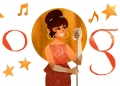 Doodle Biduanita Saloma dipaparan enjin carian Google