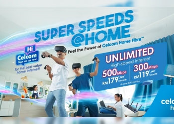 Celcom Home Fibre ada pelan baru 300Mbps & 500Mbps dengan diskaun selama 3-bulan