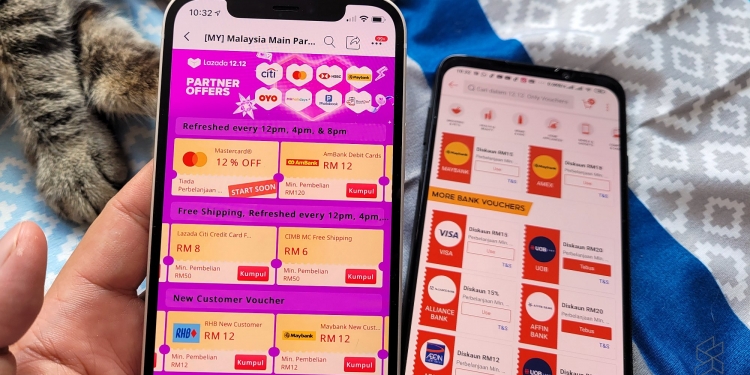 PROMO: Dapatkan lebih diskaun di jualan 12.12 dengan kod baucar bank di Lazada & Shopee