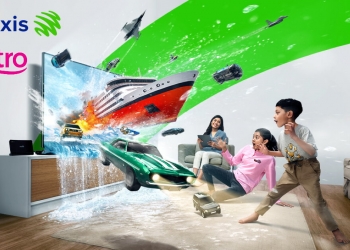 Langgan Maxis Home Fibre dengan kelajuan 3x ganda  apabila menambah pakej Astro