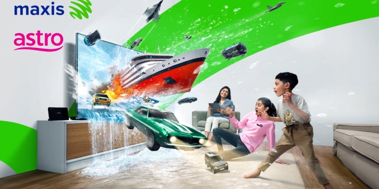 Langgan Maxis Home Fibre dengan kelajuan 3x ganda apabila menambah pakej Astro
