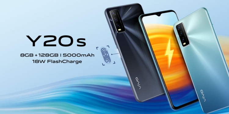 Vivo Y20s naik taraf RAM, storan, pengecas 18W, kekalkan skrin HD dan pengecas mikro-USB