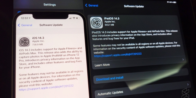 Kemaskini iOS 14.3 dan iPadOS 14.3 sedia dimuat turun hari ini