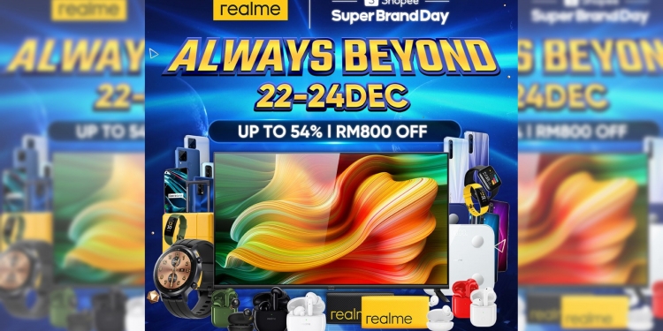 PROMO: Diskaun besar Realme di Shopee Super Brand Day dan hadiah percuma Realmeow