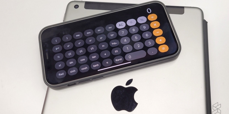Ada yang belum tahu, iPhone ada kalkulator saintifik terbina di dalam sejak 12 tahun lepas